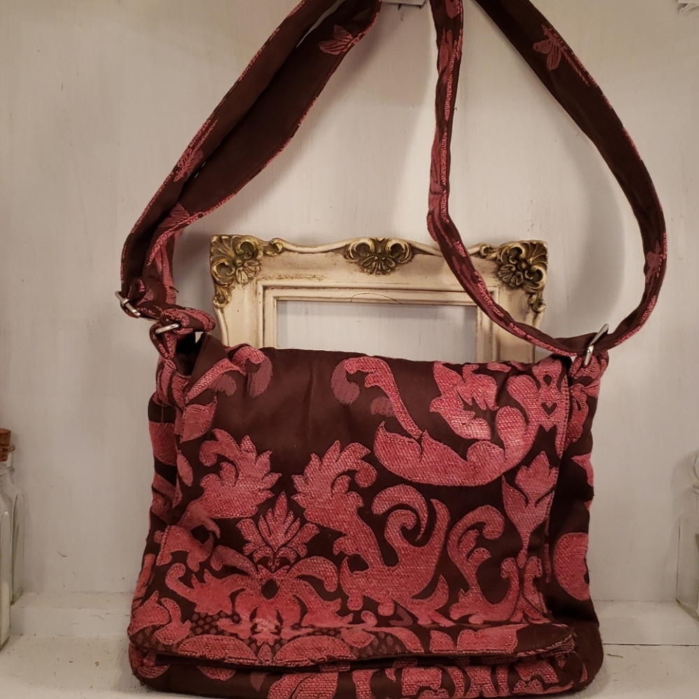 Pink messenger bag